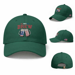 American Flag Beer Lover Baseball Cap Red White And Brew TS12 Baseball Cap Universal Fit Irish Green Print Your Wear