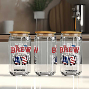 American Flag Beer Lover Glass Can Red White And Brew TS12 Print Your Wear