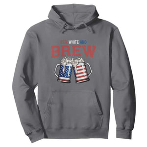 American Flag Beer Lover Hoodie Red White And Brew TS12 Charcoal Print Your Wear