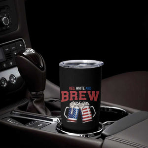 American Flag Beer Lover Tumbler Cup Red White And Brew TS12 Print Your Wear