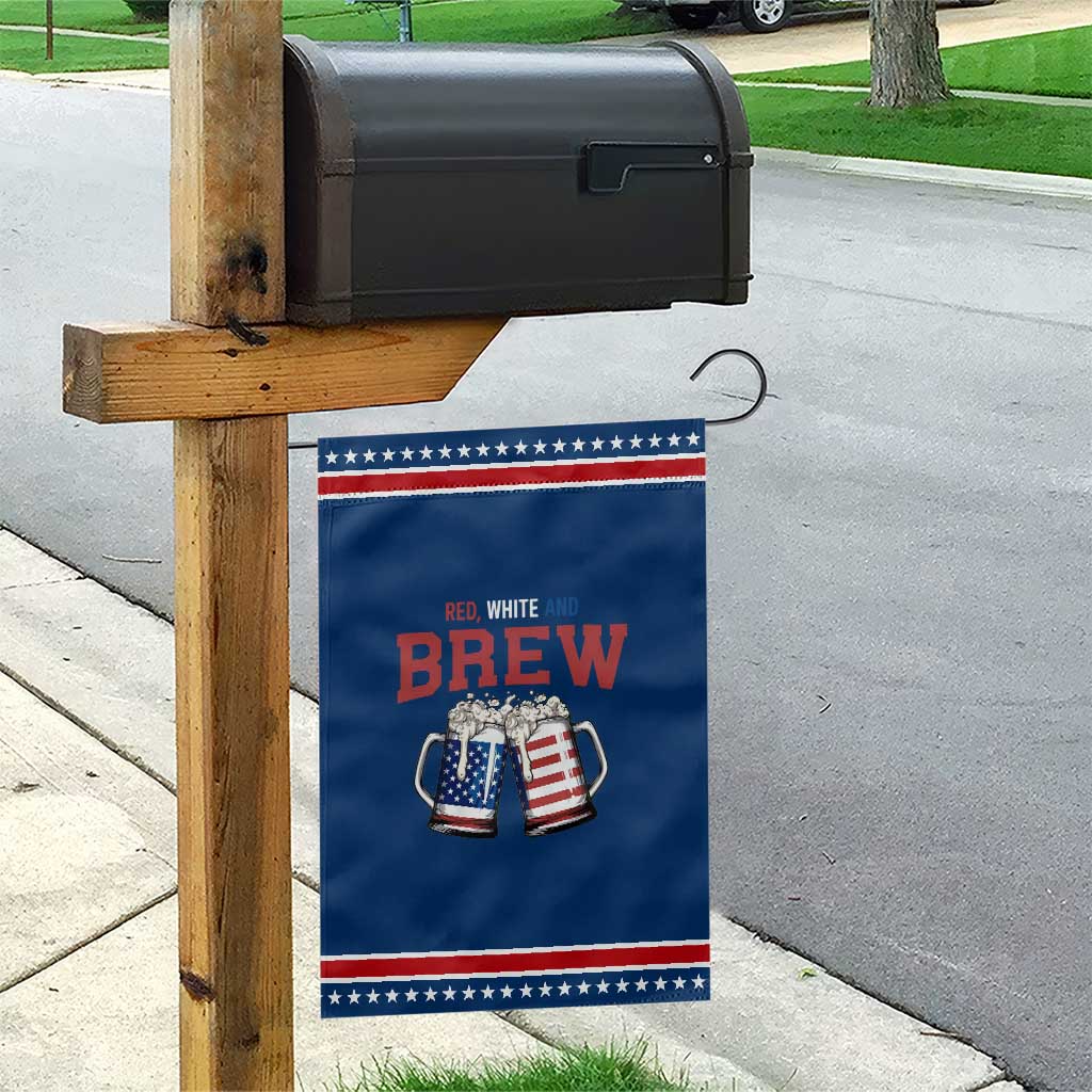 American Flag Beer Lover Patriotic Garden Flag Red White And Brew TS12 Classic Blue Red Print Your Wear