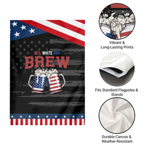 American Flag Beer Lover Patriotic Garden Flag Red White And Brew TS12 Print Your Wear