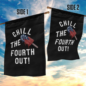 American Flag Popsicle Garden Flag Chill The Fourth Out TS12 Print Your Wear