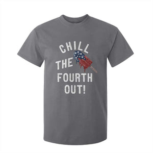 American Flag Popsicle T Shirt For Kid Chill The Fourth Out TS12 Charcoal Print Your Wear