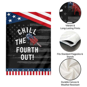 American Flag Popsicle Patriotic Garden Flag Chill The Fourth Out TS12 Print Your Wear