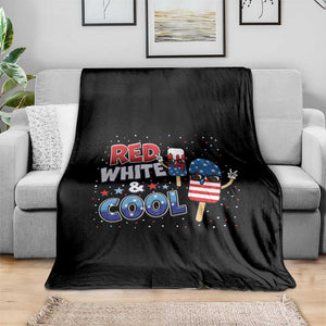 American Flag Popsicle Throw Blanket Red White And Cool TS12 Print Your Wear
