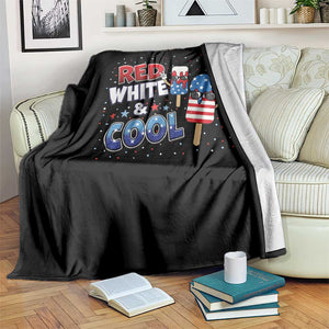 American Flag Popsicle Throw Blanket Red White And Cool TS12 Print Your Wear