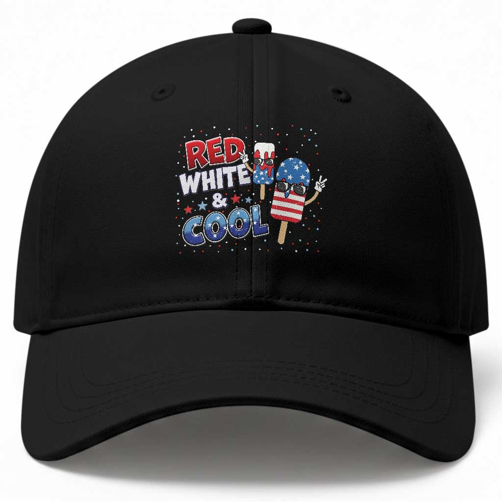 American Flag Popsicle Baseball Cap Red White And Cool TS12 Print Your Wear