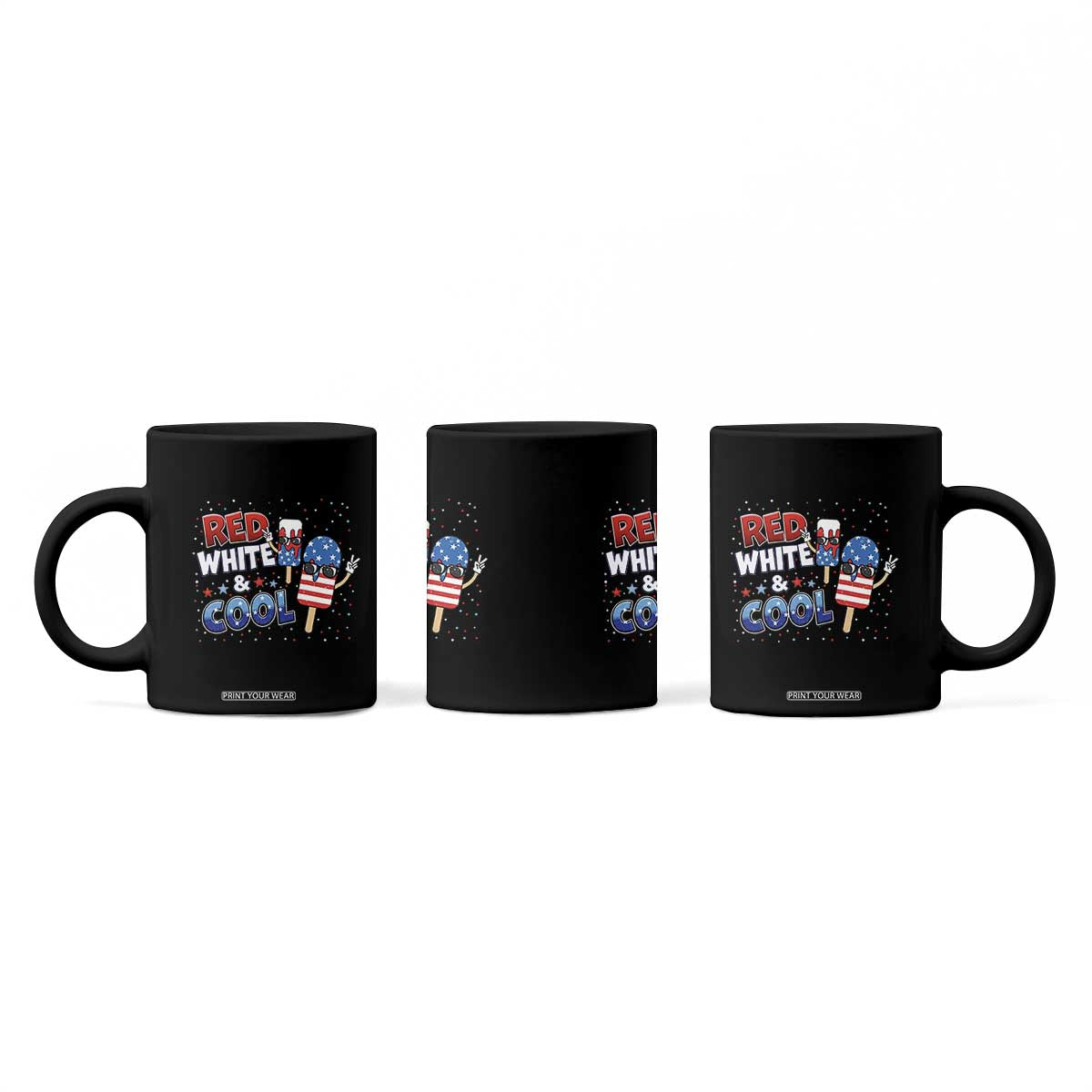 American Flag Popsicle Coffee Mug Red White And Cool TS12 Print Your Wear
