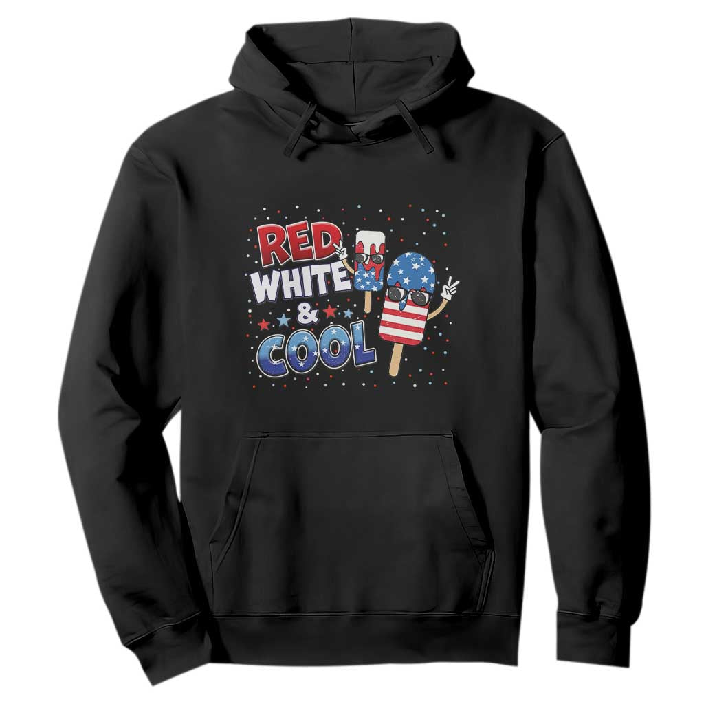 American Flag Popsicle Hoodie Red White And Cool TS12 Black Print Your Wear