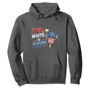 American Flag Popsicle Hoodie Red White And Cool TS12 Dark Heather Print Your Wear