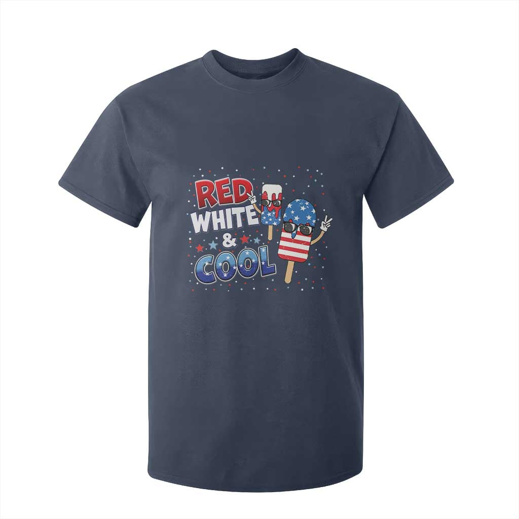 American Flag Popsicle T Shirt For Kid Red White And Cool TS12 Navy Print Your Wear