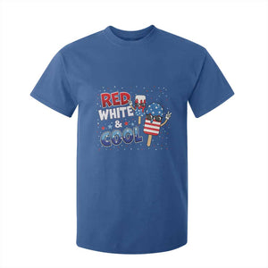 American Flag Popsicle T Shirt For Kid Red White And Cool TS12 Royal Blue Print Your Wear