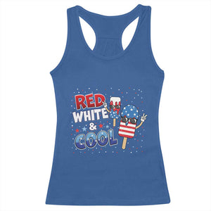 American Flag Popsicle Racerback Tank Top Red White And Cool TS12 Royal Blue Print Your Wear
