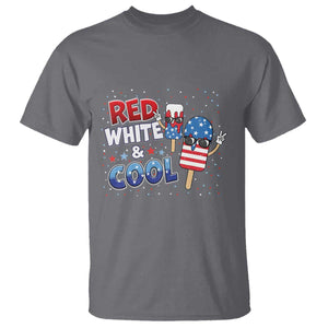 American Flag Popsicle T Shirt Red White And Cool TS12 Charcoal Print Your Wear