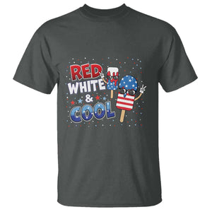 American Flag Popsicle T Shirt Red White And Cool TS12 Dark Heather Print Your Wear