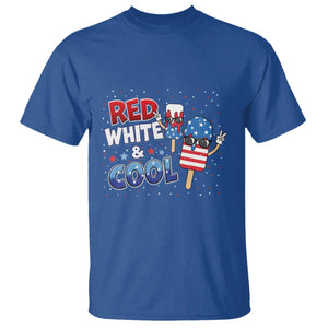 American Flag Popsicle T Shirt Red White And Cool TS12 Royal Blue Print Your Wear