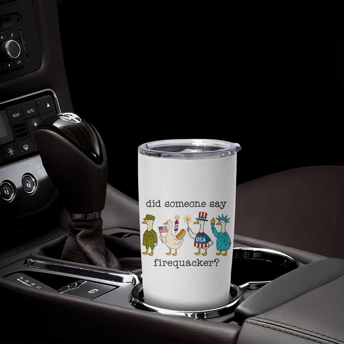 Funny Duck 4th Of July Tumbler Cup Did Someone Say Firequacker TS12 Print Your Wear