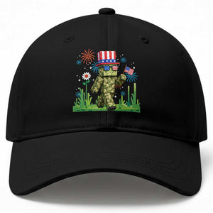 4th Of July Gamer Baseball Cap Pixel Art US Flag Gaming TS12 Print Your Wear