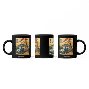 Japanese Ukiyo E Cat Kimono Coffee Mug Mount Fuji Cherry Blossom Vintage Gift TS12 Print Your Wear