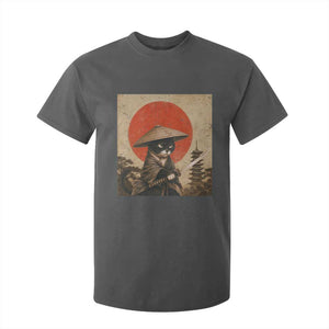 Vintage Samurai Black Cat Japanese Katana T Shirt For Kid Ukiyoe Cat Lover Gift TS12 Dark Heather Print Your Wear