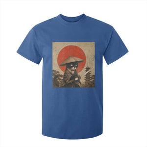 Vintage Samurai Black Cat Japanese Katana T Shirt For Kid Ukiyoe Cat Lover Gift TS12 Royal Blue Print Your Wear