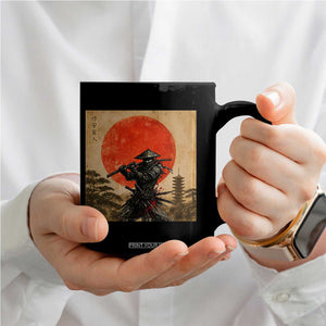 Japanese Samurai Coffee Mug Warrior With Katana Vintage Ukiyoe Style TS12 Print Your Wear