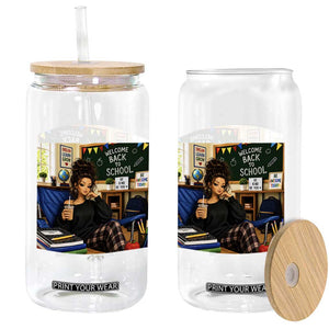 Funny Back To School Doll Face Meme Glass Can Coffee Teacher Gift TS12 Print Your Wear