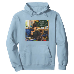 Funny Back To School Doll Face Meme Hoodie Coffee Teacher Gift TS12 Light Blue Print Your Wear