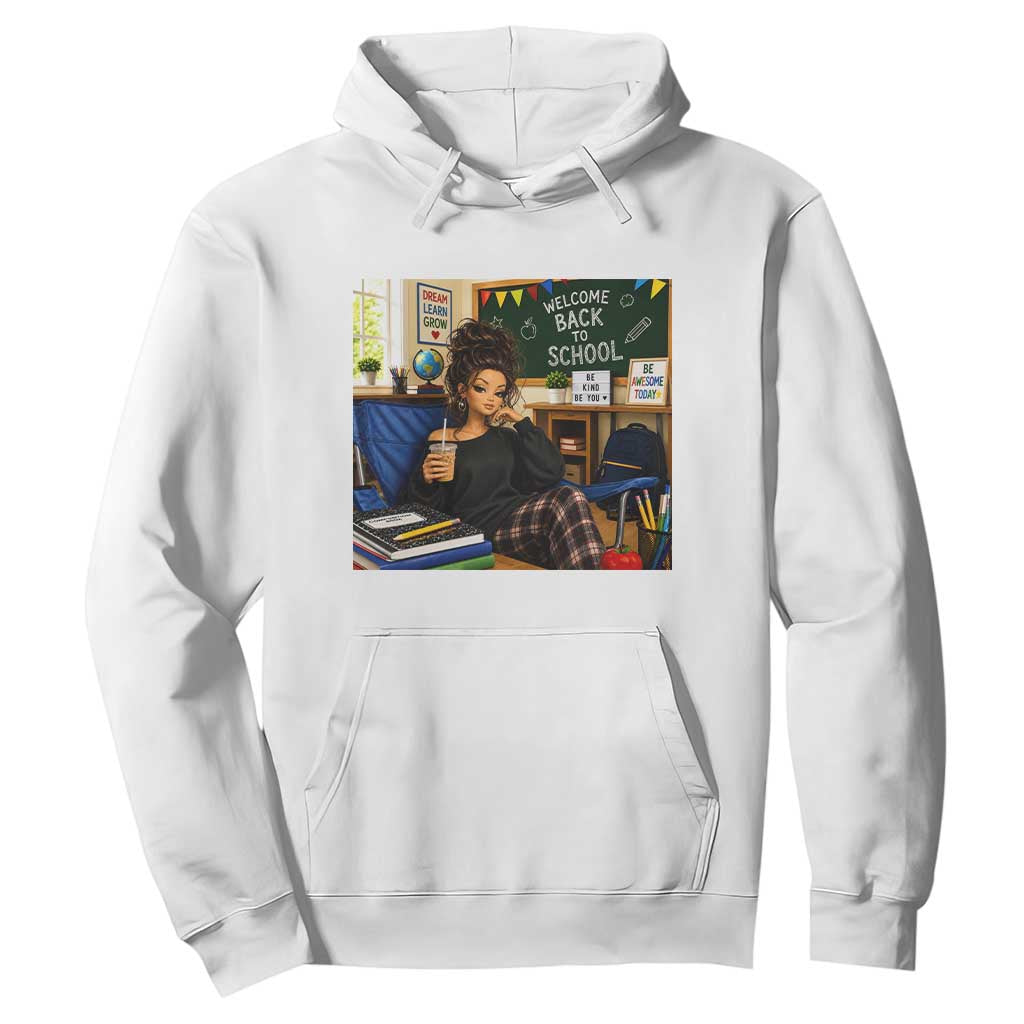 Funny Back To School Doll Face Meme Hoodie Coffee Teacher Gift TS12 White Print Your Wear