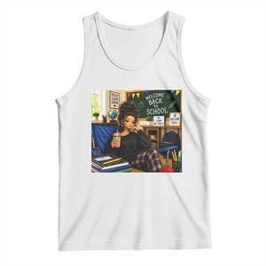 Funny Back To School Doll Face Meme Tank Top Coffee Teacher Gift TS12 White Print Your Wear