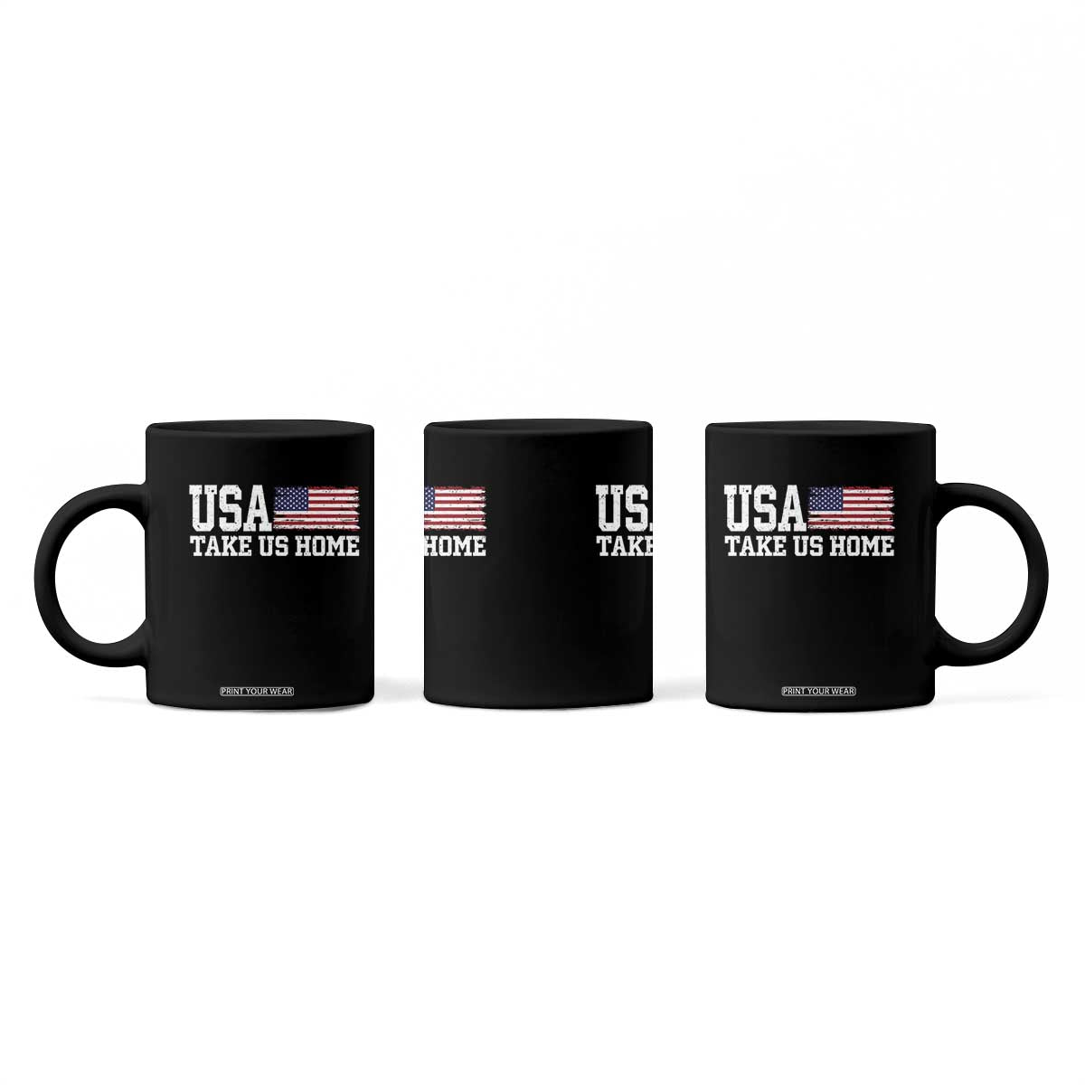 Patriotic USA Soccer Fan Coffee Mug Take Us Home Game Day TS12 Print Your Wear