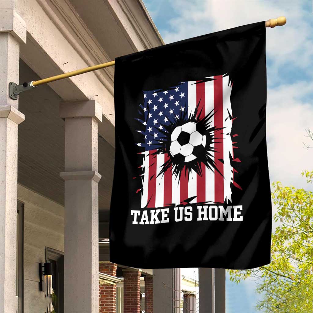 USA Soccer Game Day Garden Flag Take Us Home TS12 Print Your Wear