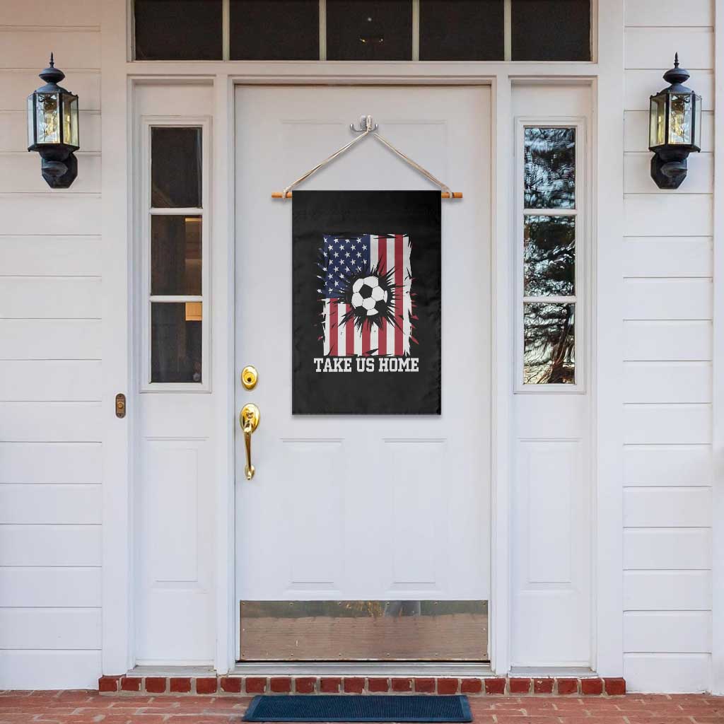 USA Soccer Game Day Garden Flag Take Us Home TS12 Print Your Wear