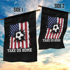 USA Soccer Game Day Garden Flag Take Us Home TS12 Print Your Wear