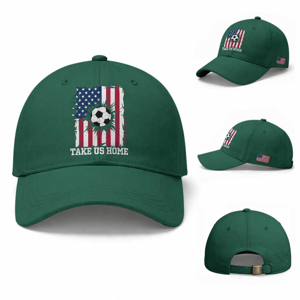 USA Soccer Game Day Baseball Cap Take Us Home TS12 Baseball Cap Universal Fit Irish Green Print Your Wear