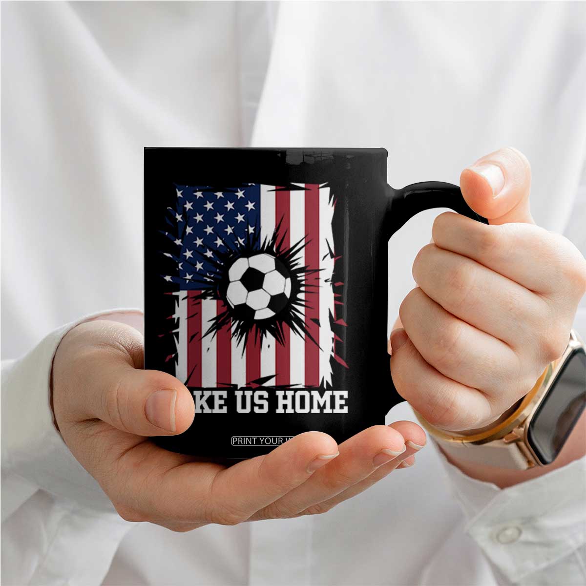 USA Soccer Game Day Coffee Mug Take Us Home TS12 Print Your Wear