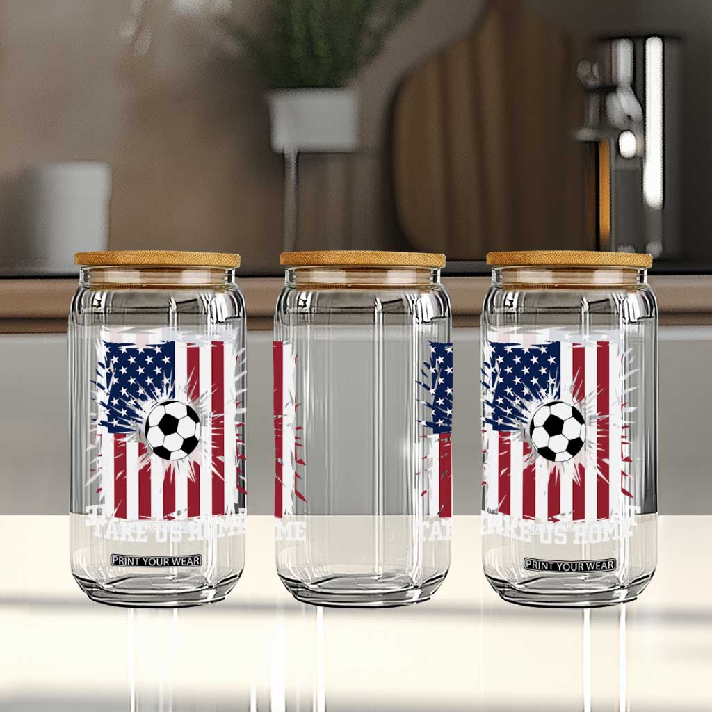 USA Soccer Game Day Glass Can Take Us Home TS12 Print Your Wear