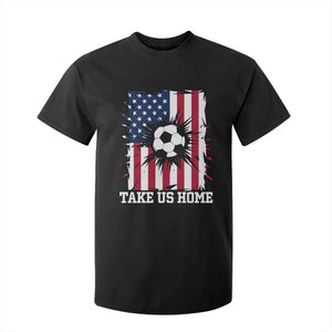 USA Soccer Game Day T Shirt For Kid Take Us Home TS12 Black Print Your Wear