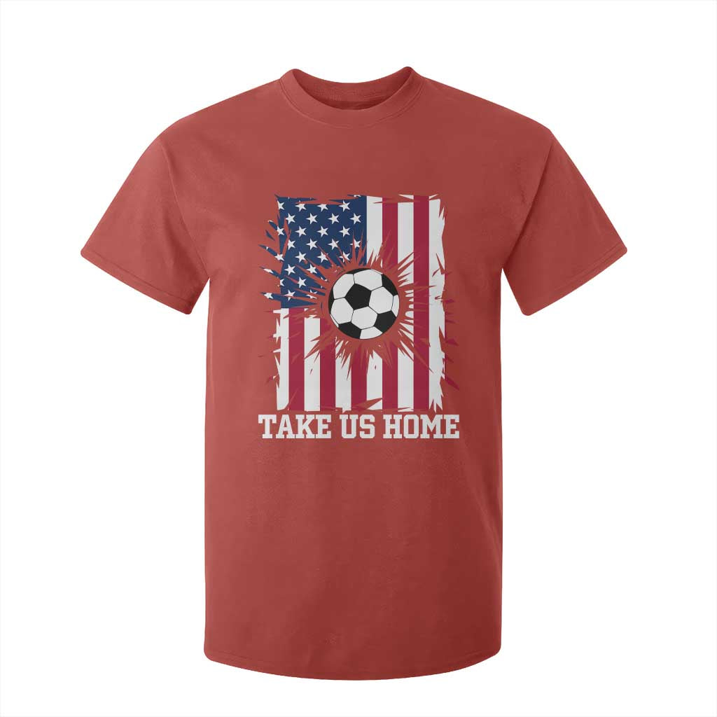 USA Soccer Game Day T Shirt For Kid Take Us Home TS12 Red Print Your Wear