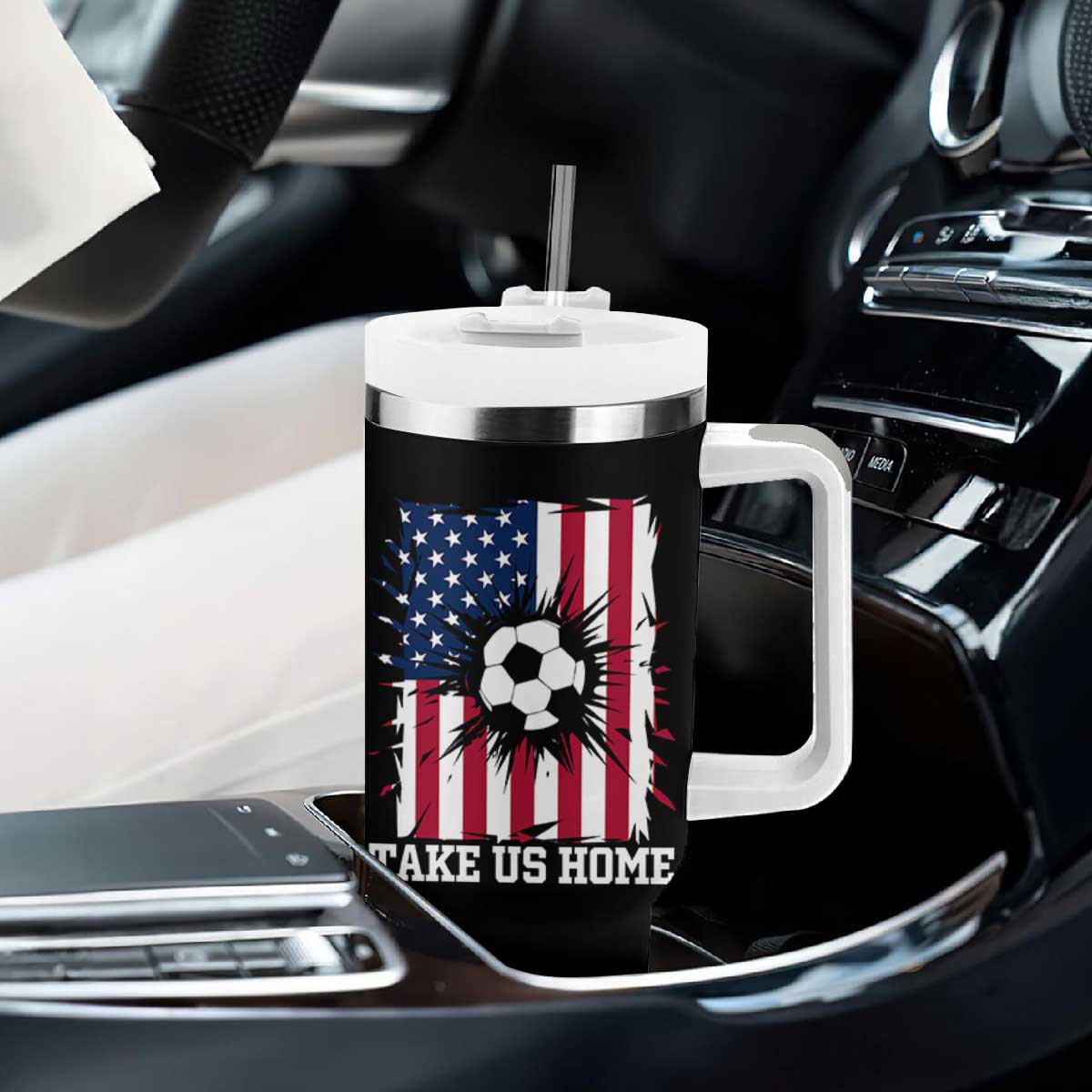 USA Soccer Game Day Tumbler With Handle Take Us Home TS12 Print Your Wear