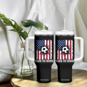 USA Soccer Game Day Tumbler With Handle Take Us Home TS12 Print Your Wear