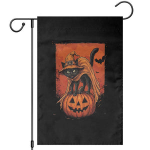 Spooky Halloween Black Cat Witch Garden Flag Witchcraft Fantasy Gift