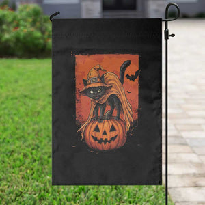 Spooky Halloween Black Cat Witch Garden Flag Witchcraft Fantasy Gift