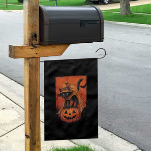 Spooky Halloween Black Cat Witch Garden Flag Witchcraft Fantasy Gift