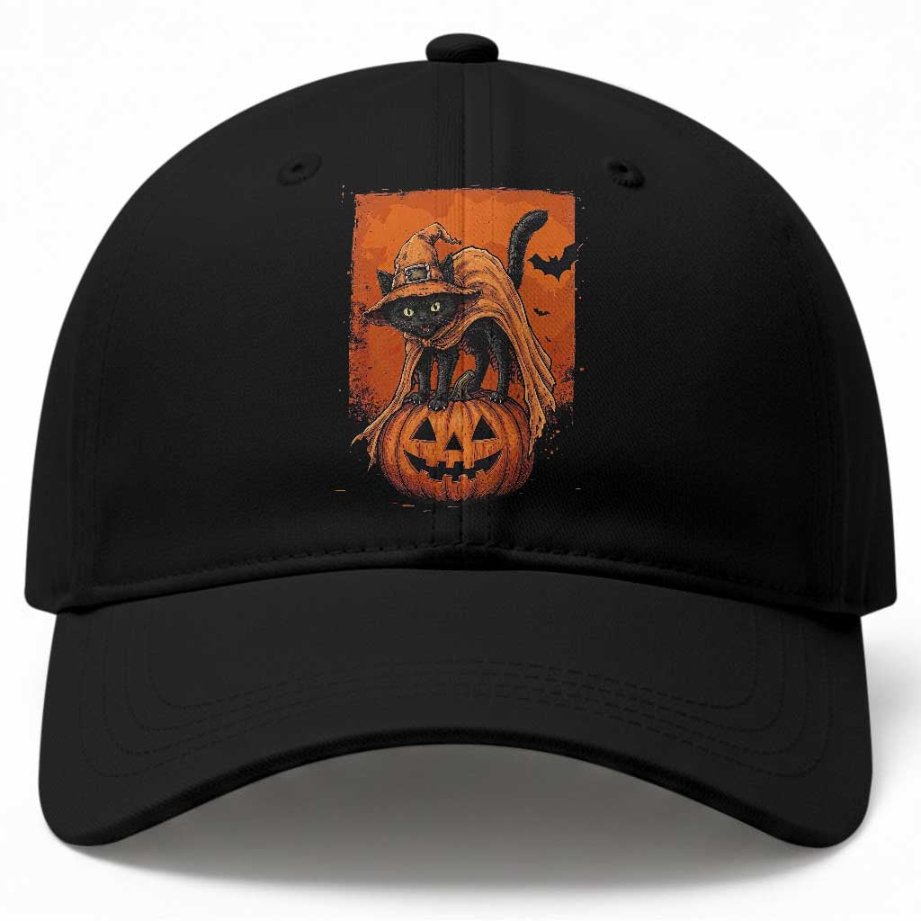 Spooky Halloween Black Cat Witch Baseball Cap Witchcraft Fantasy Gift