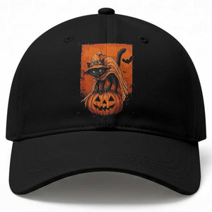 Spooky Halloween Black Cat Witch Baseball Cap Witchcraft Fantasy Gift