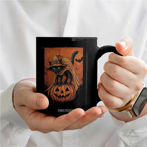 Spooky Halloween Black Cat Witch Coffee Mug Witchcraft Fantasy Gift