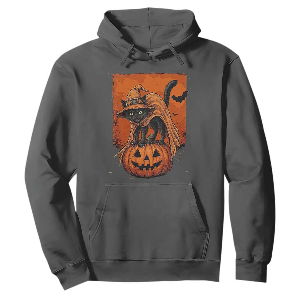 Spooky Halloween Black Cat Witch Hoodie Witchcraft Fantasy Gift