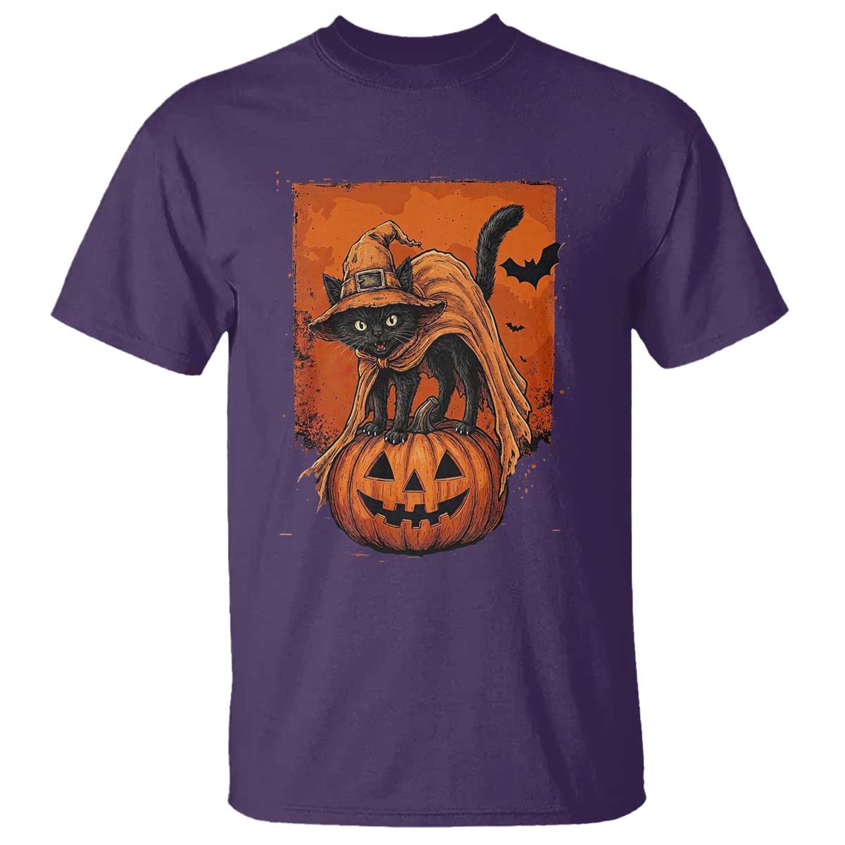 Spooky Halloween Black Cat Witch T Shirt Witchcraft Fantasy Gift